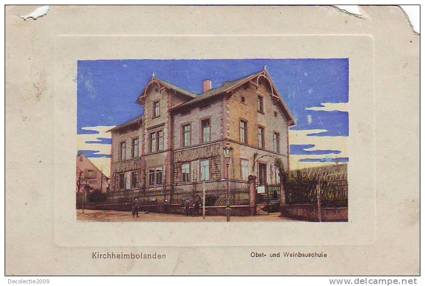 Z4616 Germany Rhineland Palatine Kirchheimbolanden Weinbauschule Circulated 1916 - Kirchheimbolanden