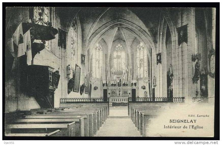 SEIGNELAY - Intérieur De L'Eglise - 1938 - Seignelay