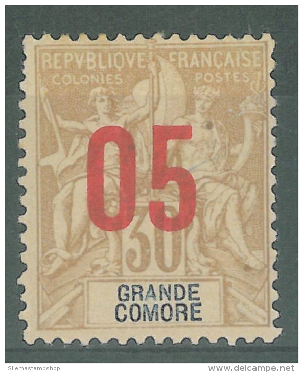 GREAT COMORO ISLANDS - 1912 TABLET SURCHARGE 30+5 - Ungebraucht