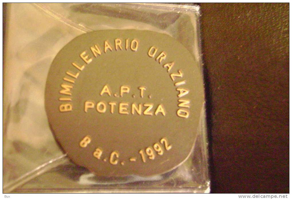 APT POTENZA   BIMILLENARIO ORAZIANO    MEDAILLE  MEDAGLIA  MEDALL ITALY ITALIE   TIR22 - Other & Unclassified