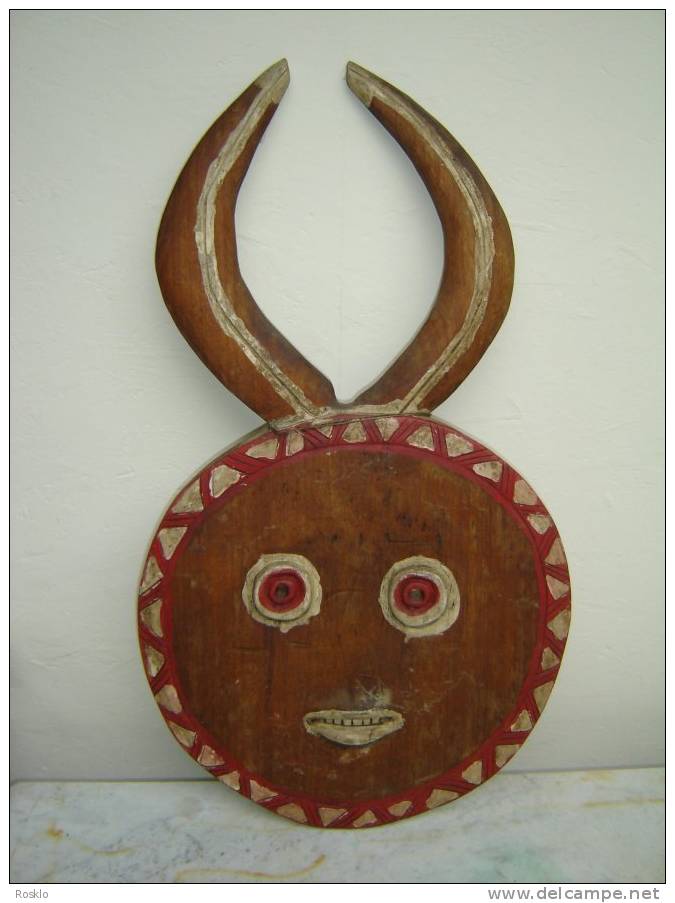 ART AFRICAIN ANCIEN / MALI BAOULE / MASQUE FEMME  LUNE / LONG 82 CM /TRES BEL ETAT - African Art