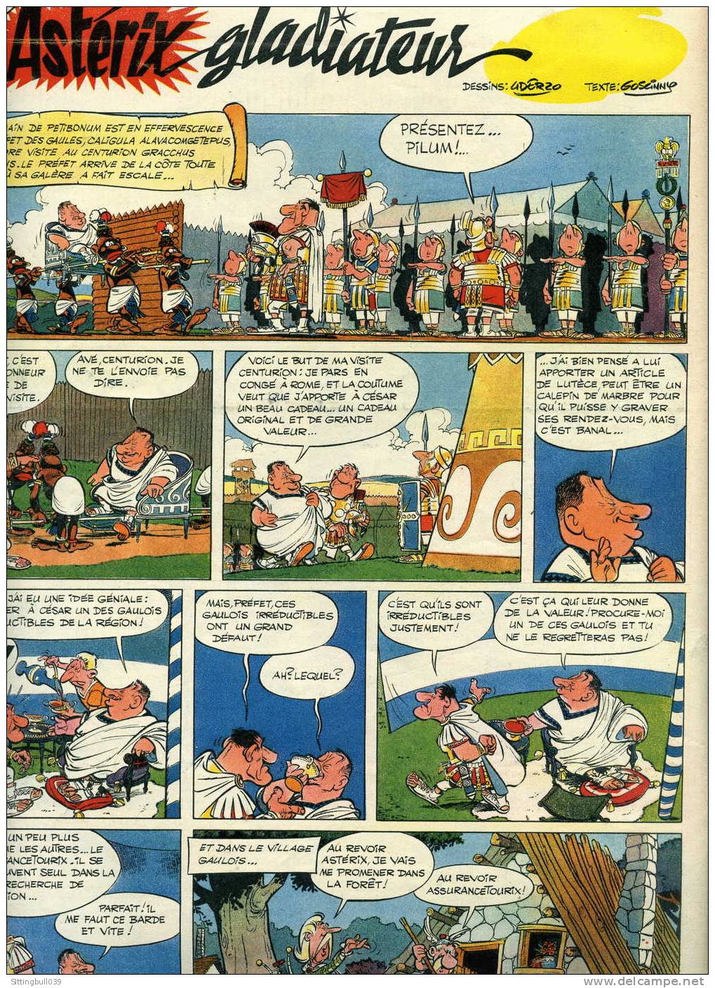 ASTERIX EN COUVERTURE DANS L´HEBDOMADAIRE PILOTE N° 126 DU 22 MARS 1962 AVEC PILOTORAMA. - Pilote