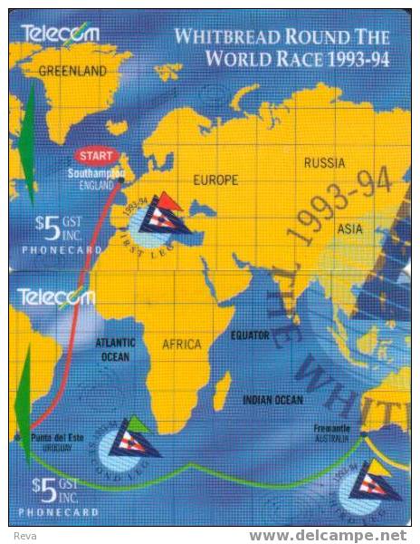 NEW  ZEALAND PUZZLE  SPORT YACHT RACING 1994  MAP OF EUROPE & AFRICA  SPECIAL PRICE !READ DESCRIPTION !! - Nueva Zelanda