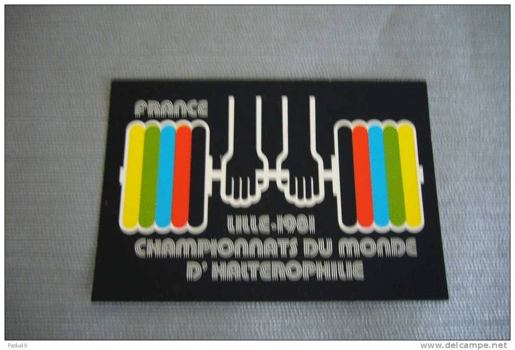 1 Carte Postale LILLE 1981 Championnat Du Monde Halterophilie - Halterofilia