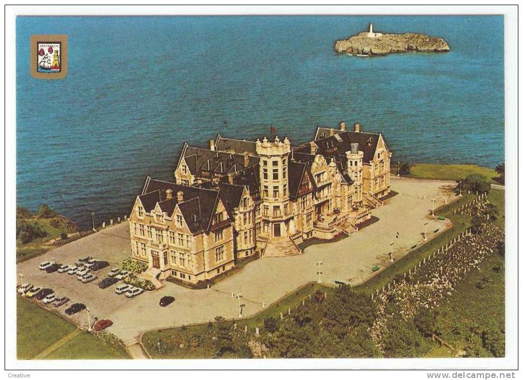 Espagne,Espana,Spanje,Spain.    SANTANDER. Palacio De La Magdalena. Vista Aérea - Cantabria (Santander)