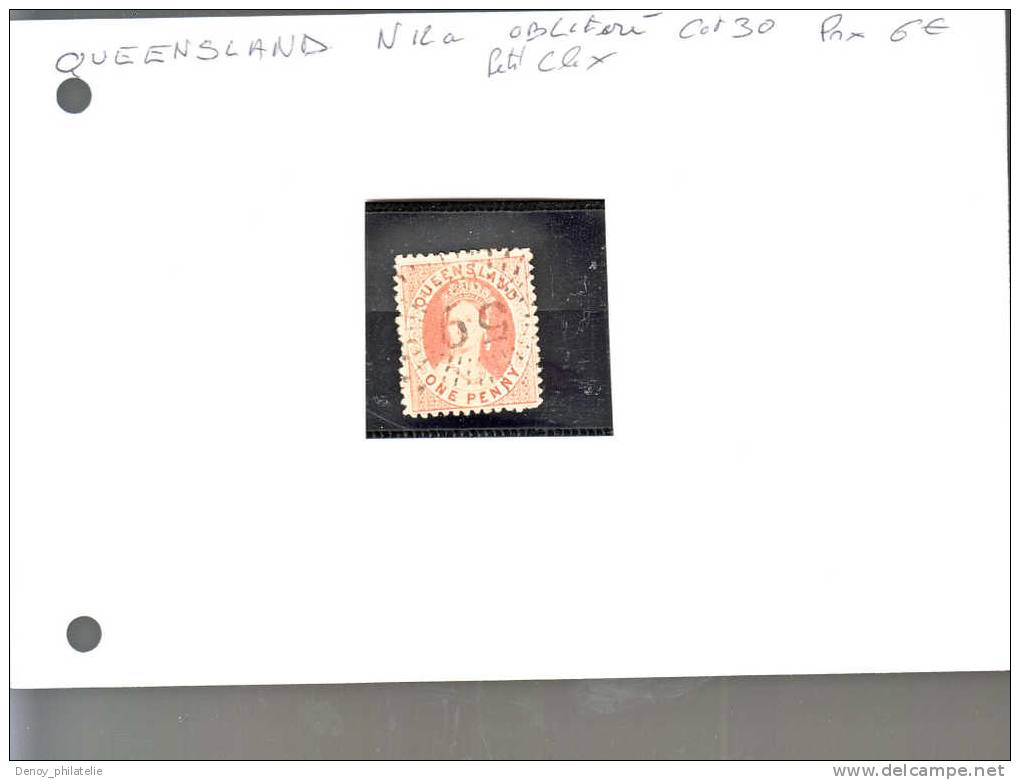 QUEENSLAND N°12 A COTE 30 - Used Stamps
