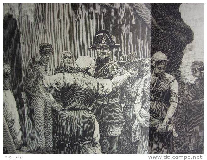 LA FAMILLE N°353 JUILLET 1886 GRAVURES L´ARRESTATION GENDARME MILITAIRE , DEVANT LE BUSTE DE GAMBETTA MILITARIA - Polizei