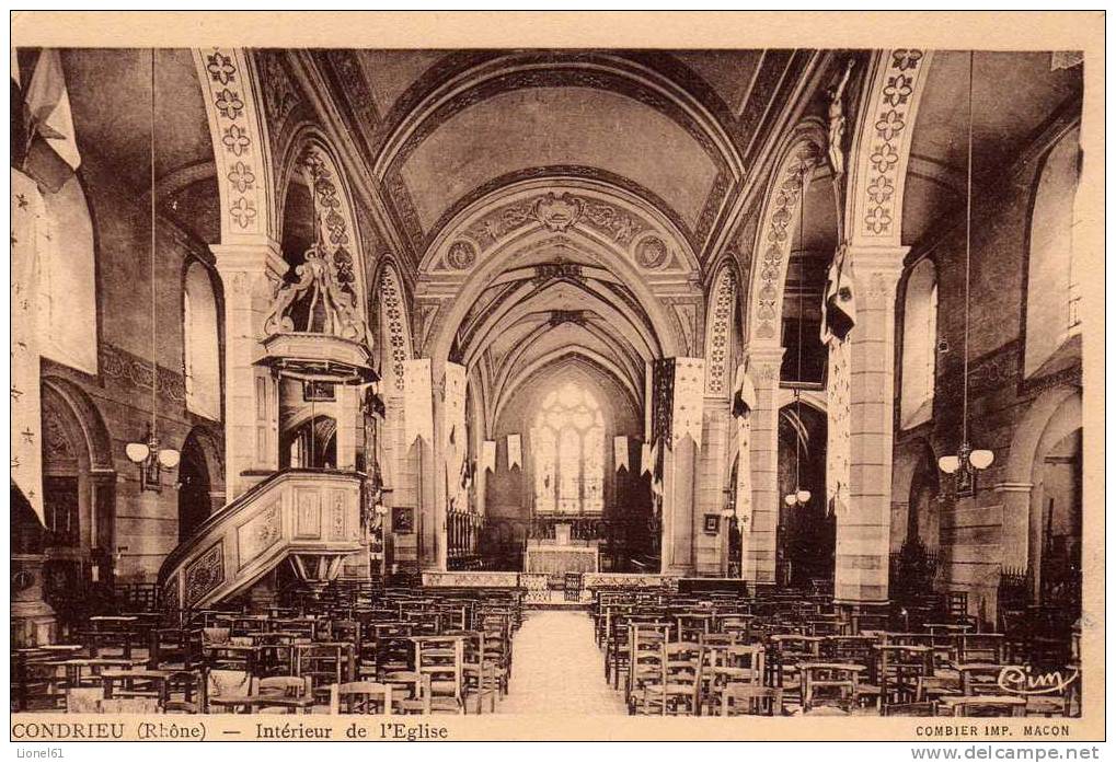 CONDRIEU : (69) Intérieur De L'église - Condrieu