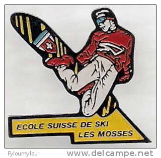 SPORT - Ecole Suisse De Ski - Les Mosses - Motif Snowboarder - Sport Invernali