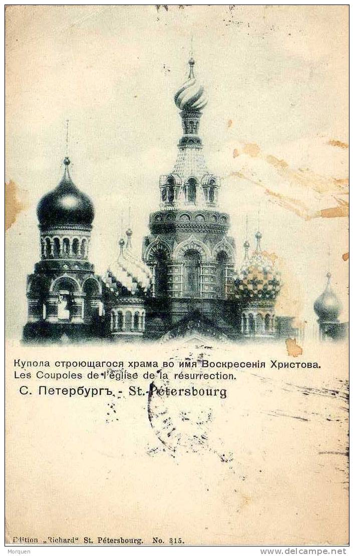 Postal St. Petersbourg (Rusia) 1905 A Estados Unidos - Lettres & Documents