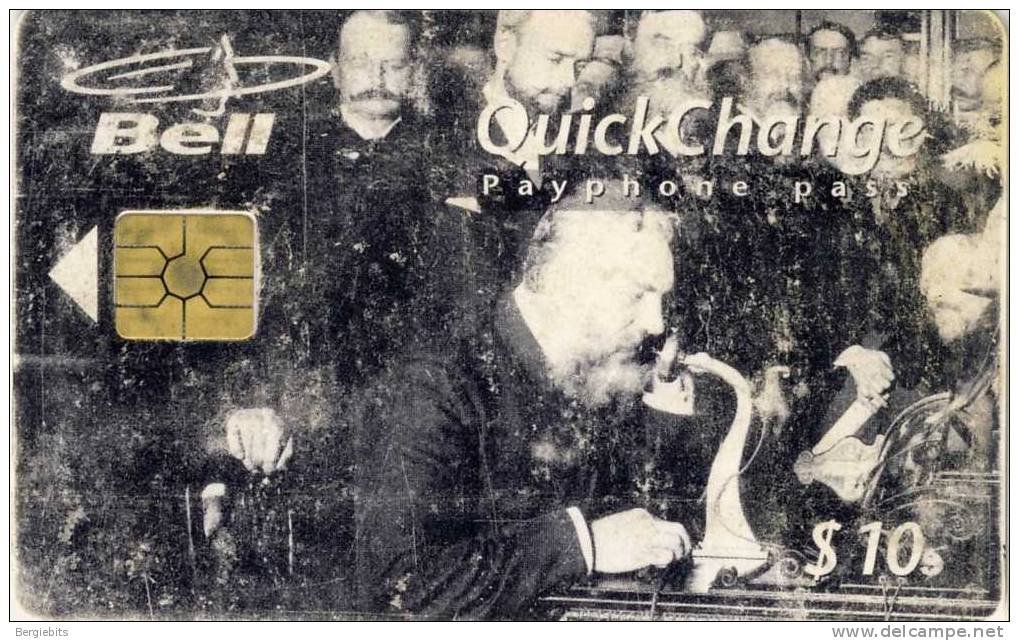 $ 10.00 Bell Canada Telephone Card With The Inventor Of The Phone " ALEXANDER GRAHAM BELL" - Canada