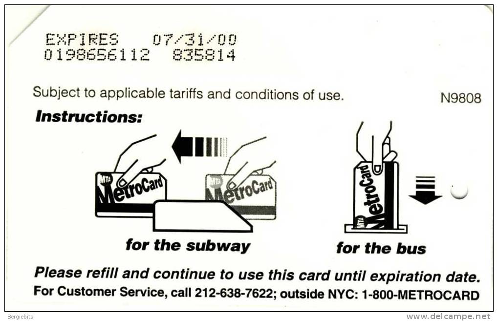 MTA  Metro Card For The Subway And Bus - Other & Unclassified