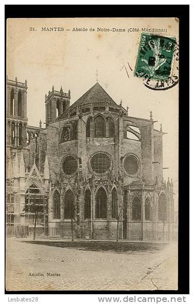 CPA 78.-MANTES- Abside De Notre Dame---Oct 067 - Mantes La Ville