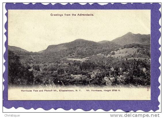 Hurrican Pass And Pitchoff Mt. Elizabethtown, NY. 1910s - Adirondack