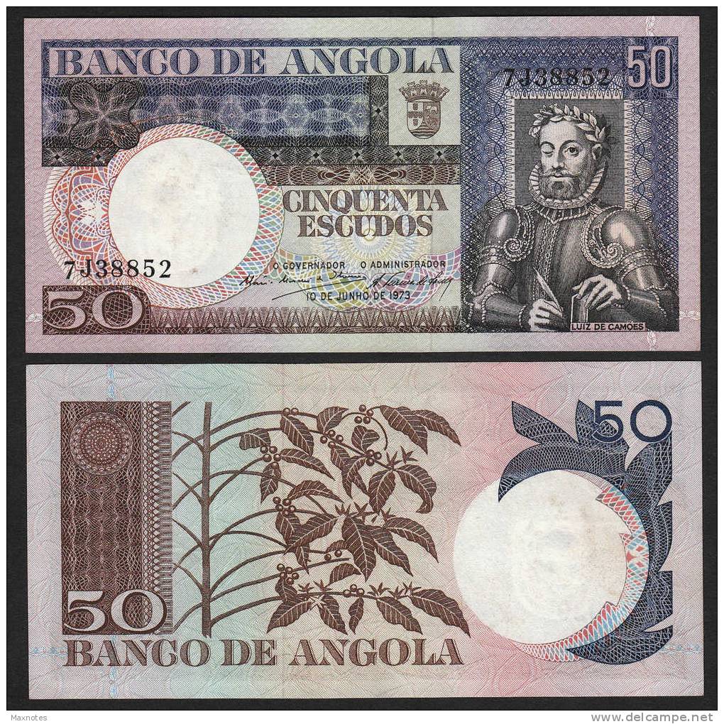 ANGOLA :  Banconota 50 Escudos - 1973 - FDS - Angola