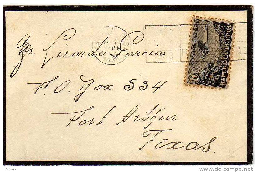 3486   Carta  Luto, HABANA ( Cuba) 1934, Cover, Lettre, Letter - Storia Postale