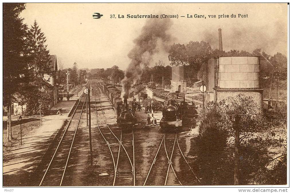 LA SOUTERRAINE - La Gare, Vue Intérieure - Trains - La Souterraine