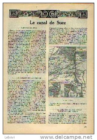In "T.C.B." (15/06/1924) Article "Le Canal De SUEZ" - Sonstige & Ohne Zuordnung