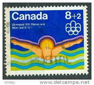 1975 8 +2 Cent  Semi Postal Swimming  Issue #B4 - Usati