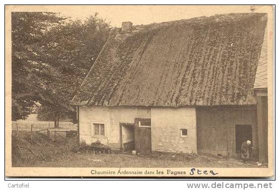 LES FAGNES- CHAUMIERE ARDENNAISE DANS LES FAGNES - Stavelot