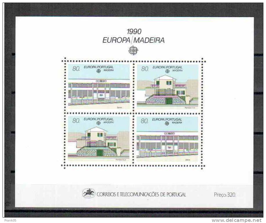 Madeira / Madère 1990 EUROPA Block/souvenir Sheet ** - 1990
