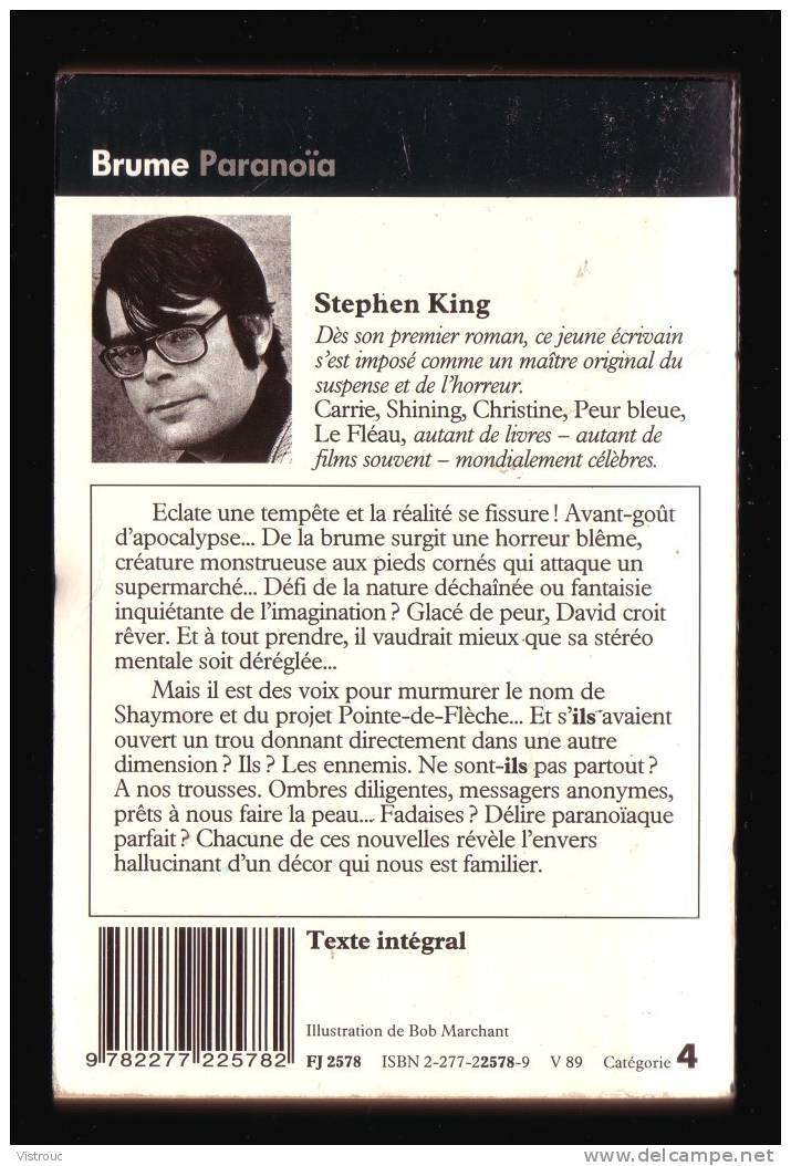 " BRUME - Paranoïa", De Stephen KING -  J'AI LU N° 2578. - Fantastic