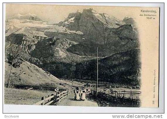 Cpa KANDERSTEG  Das Doldenhorn - Femmes En Promenade -3191 Wehrli - Kandersteg