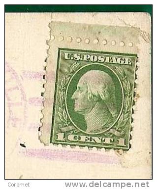 USA - WASHINGTON 1c  COMPLETED MISPERFORATED On 1923 POSTCARD - Storia Postale
