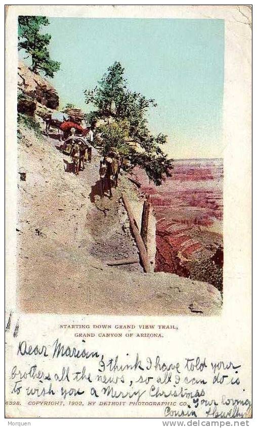 1044. Post Card WILLIAMS Arizona.  1902. Estados Unidos. - Briefe U. Dokumente