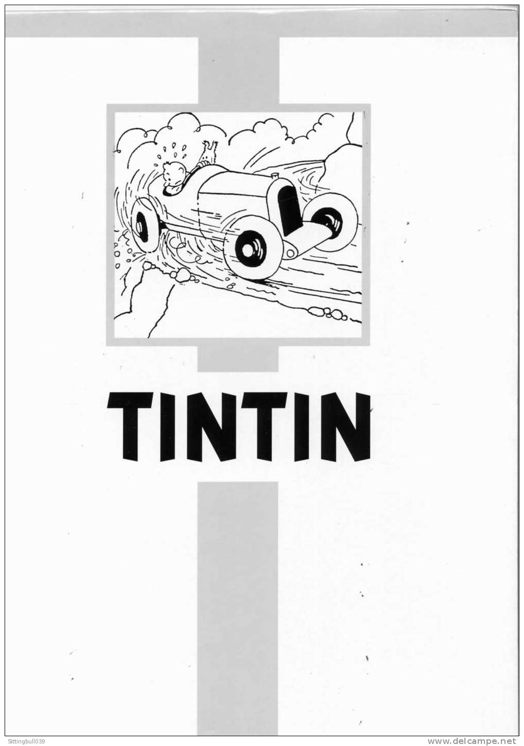 TINTIN. BLOC PAPIER A LETTRE GRAND FORMAT AVEC REPRISE DE LA VIGNETTE SUR CHAQUE PAGE. HERGE MOULINSART SD. 1989 - Autres & Non Classés