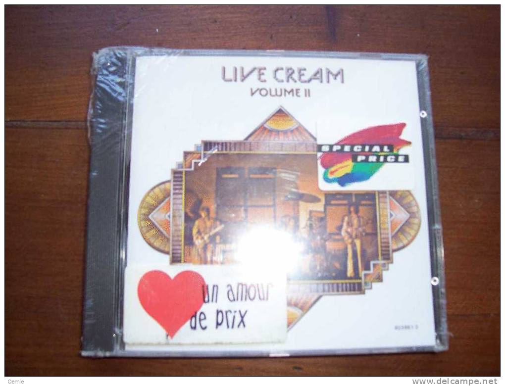 LIVE CREAM°°°°  VOLUME II   **** CD NEUF - Rock