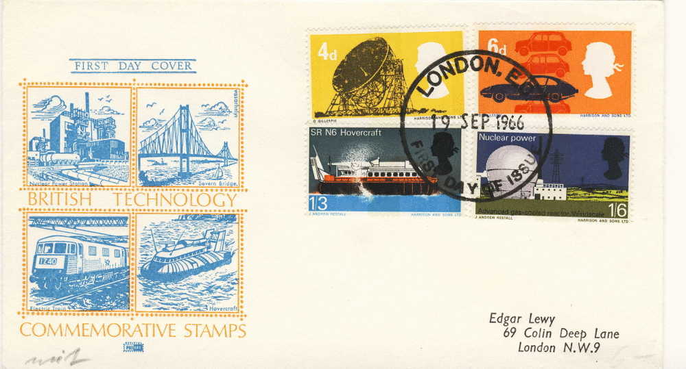 UNITED KINGDOM FDC MICHEL 430/33 BRITISH TECHNOLOGY - 1952-1971 Dezimalausgaben (Vorläufer)