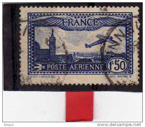 FRANCE  POSTE AERIENNE 6 OB TB - 1927-1959 Oblitérés