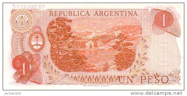 ARGENTINE  1 Peso  Non Daté (1970-1973)   Pick 287    ***** BILLET  NEUF ***** - Argentine