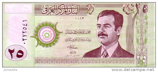 IRAQ  25 Dinars  Emission De 2001   Pick 86    ***** BILLET  NEUF ***** - Irak