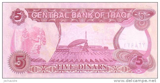 IRAQ  5 Dinars  Emission De 1992   Pick 80c     ***** BILLET  NEUF ***** - Irak