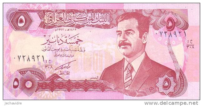 IRAQ  5 Dinars  Emission De 1992   Pick 80c     ***** BILLET  NEUF ***** - Iraq