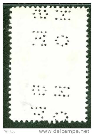 1946 14 Cent Hydroelectric Dam Issue,  #0270 4 Hole Perforation (broken Pin Error) - Perfins