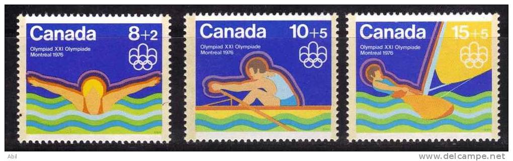 Canada 1975 N°Y.T. : 556 à 558** - Neufs