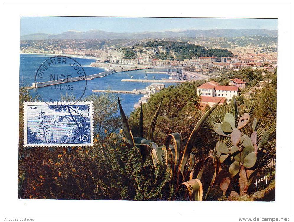 Carte Maximum 1955 Nice Alpes-Maritimes Côte D'Azur - Autres & Non Classés