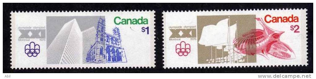 Canada 1976 N°Y.T. : 598 Et 599** - Neufs