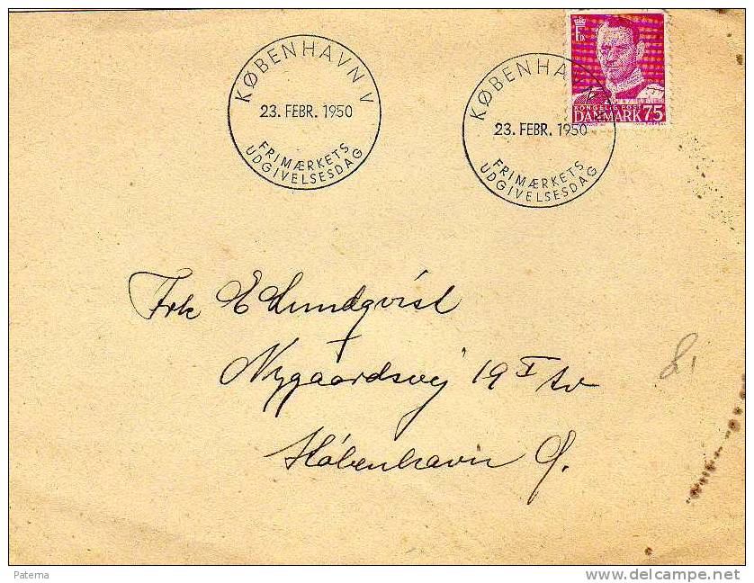 3173 Carta,  KOBENHAVN ( Dinamarca) 1950, , Cover, Lettre, Letter - Lettres & Documents