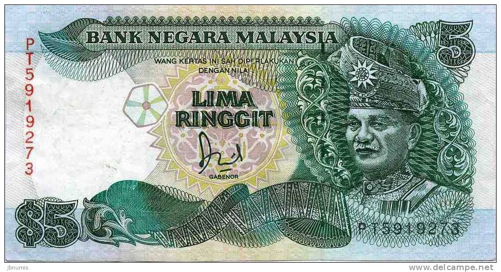 Malaysie Malaysia 5 Ringgit ( 1989 ) P28b - Malaysia