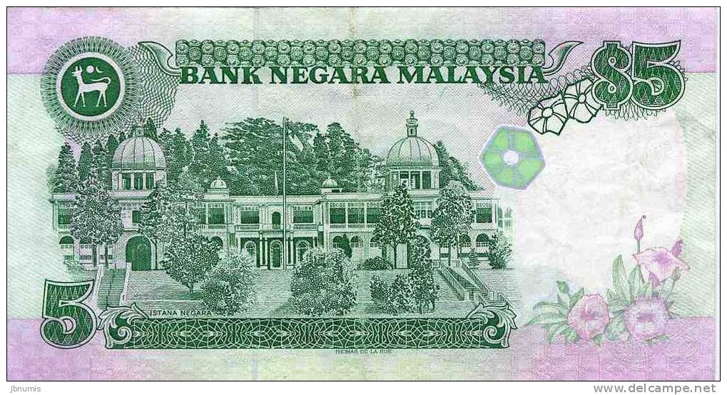 Malaysie Malaysia 5 Ringgit ( 1989 ) P28b - Malaysia