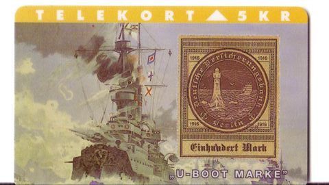 PHARE ... U-BOOT MARKE (submarine) * Denmark Only 2.000 Ex.* Lighthouse Leuchtturm Faro Farol Lanterna Vuurtoren - Lighthouses