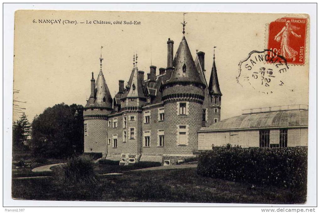 Ref 146 - NANCAY - Le Château Côté Sud-Est (1912) - Nançay