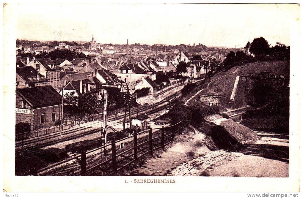 57 Cpa Sarreguemines  LA GARE. - Sarreguemines