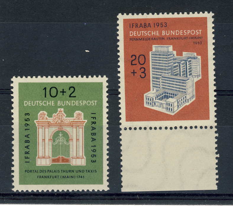 BUND MNH** MICHEL 171/72 IFRABA 1953 - Unused Stamps