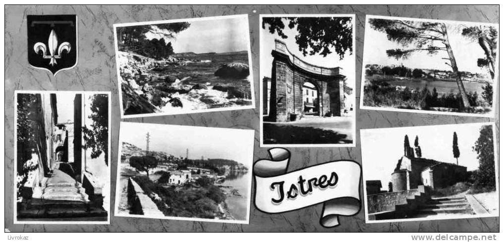 Bouches Du Rhône (13), Les Bords De L'étang De Berre, Istres, Carte Multivues Avec Blason, Collection MIGNONSCOPE - Istres