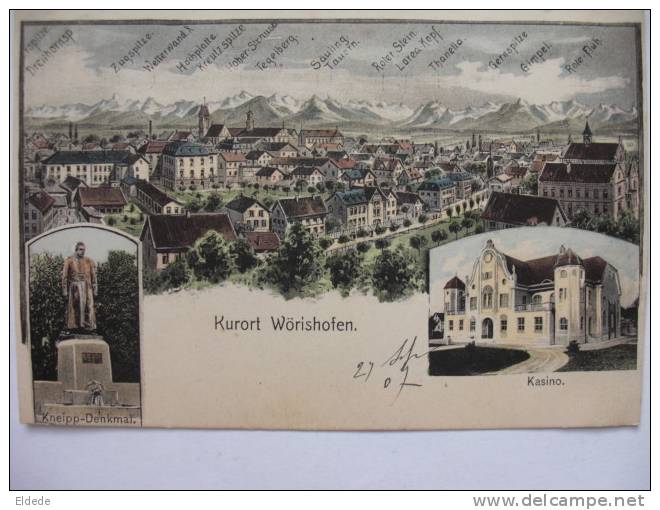 Bad Woerishofen  Kurort  B. Kienle 1006 Kasino  Postally Used - Bad Woerishofen